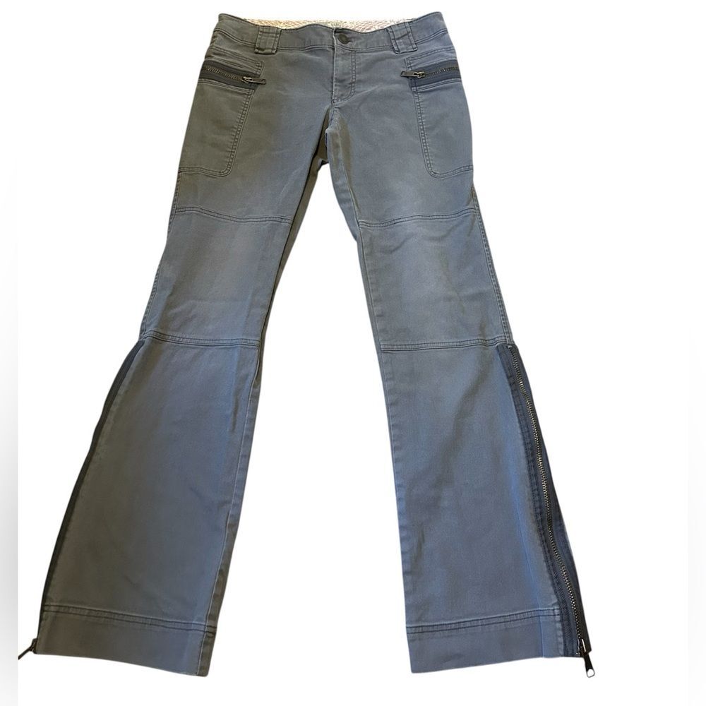 American Eagle Y2K Utility Moto Cargo Zip Detail Leg Zipper Pockets Size 6